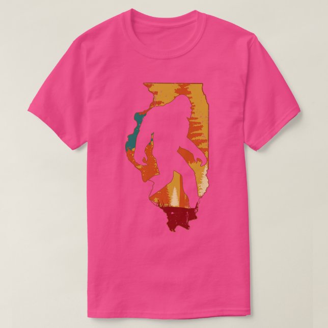 Retro Vintag Illinois T-Shirt (Design vorne)