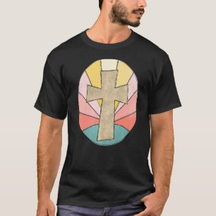 Retro Vintag Jesus Kreuz Christlich Ich glaube, Ch T-Shirt