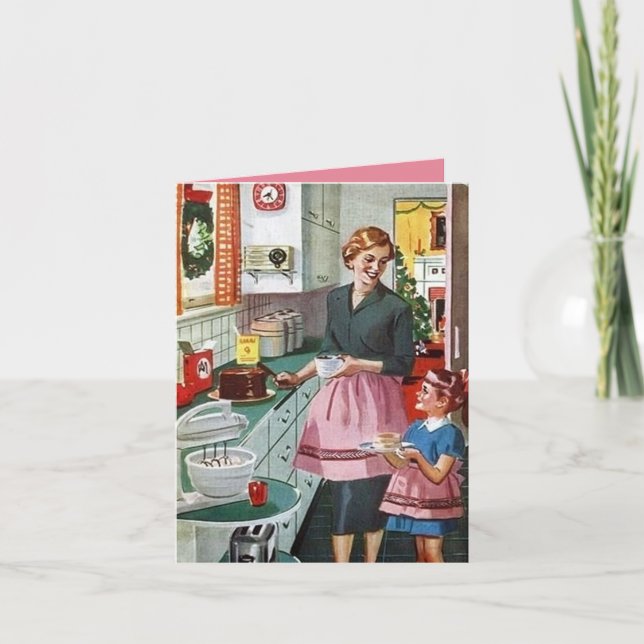 Retro Vintag Kitchen Backlady Kinderstimmung (Vorderseite)