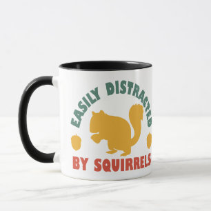 Retro Vintag leicht von Eichhörnchen abgelenkt Tasse