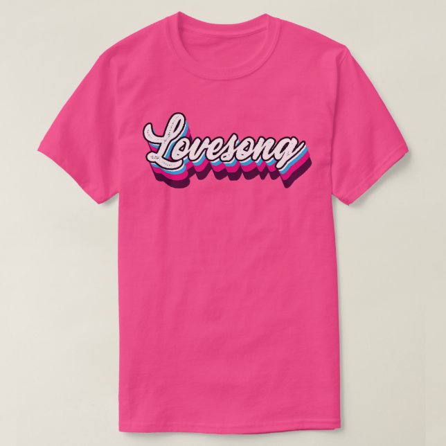 Retro Vintag Lovesong T-Shirt (Design vorne)