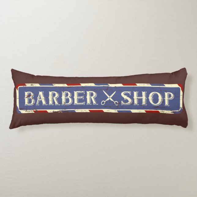 Retro Vintag Man Höhle Rustikale Grunge Barber Seitenschläferkissen (Vorderseite)