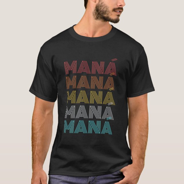 Retro Vintag Mana T-Shirt (Vorderseite)