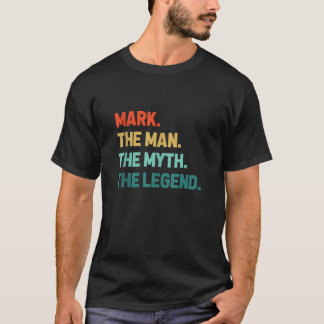 Retro Vintag Mark T-Shirt Funny Mark The Man Myth 