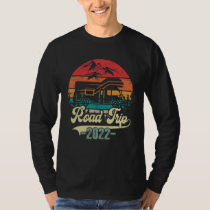 Retro Vintag Matching Family 2022 Road Trip T-Shirt