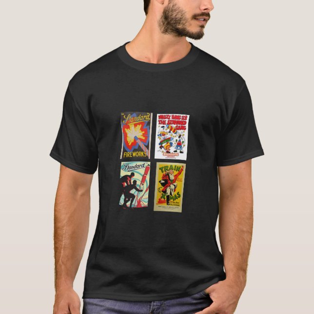 Retro Vintag Mens Fashion Novelty T-Shirt (Vorderseite)