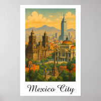 Retro Vintag Mexico City CDMX Travel