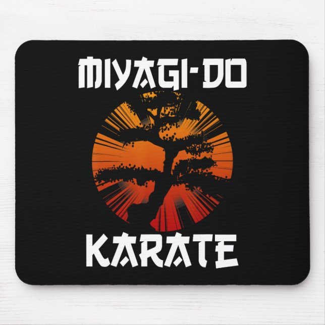 Retro Vintag Miyagi-do Karate Mousepad (Vorne)