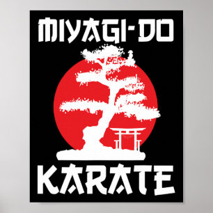 Retro Vintag Miyagi-do Karate Poster