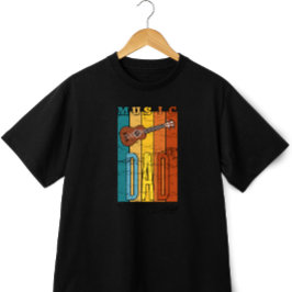Retro Vintag Music Vater Vatertag T-Shirt