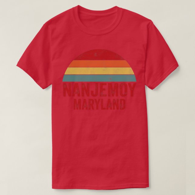 Retro Vintag Nanjemoy Maryland T-Shirt (Design vorne)