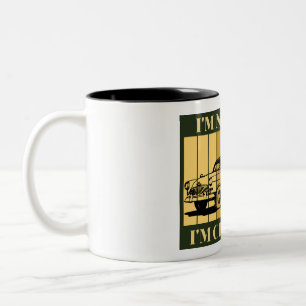 Retro Vintag nicht alt am klassischen Papa Zweifarbige Tasse