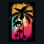 Retro Vintag Ombre Pop Art Palm Los Angeles Vibes Poster<br><div class="desc">Mit diesem Retro Vintagen Ombre Pop Art Palm Tree Print können Sie die sonnige Küste von Los Angeles erkunden. Die lebhaften Farben und der allgegenwärtige Effekt schaffen ein einzigartiges und auffälliges Element, das jedem Zimmer eine Touch Retro-Charme verleiht. Die Palmen erinnern an ein Gefühl der Entspannung und die unbeschwerte Aussicht...</div>