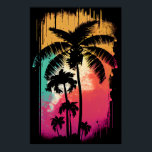 Retro Vintag Ombre Pop Art Palm Los Angeles Vibes Poster<br><div class="desc">Mit diesem Retro Vintagen Ombre Pop Art Palm Tree Print können Sie die sonnige Küste von Los Angeles erkunden. Die lebhaften Farben und der allgegenwärtige Effekt schaffen ein einzigartiges und auffälliges Element, das jedem Zimmer eine Touch Retro-Charme verleiht. Die Palmen erinnern an ein Gefühl der Entspannung und die unbeschwerte Aussicht...</div>