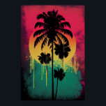 Retro Vintag Ombre Pop Art Palm Tree Vibe Poster<br><div class="desc">Dieses Retro Vintag Ombre Pop Art Palm Tree Print ist die perfekte Ergänzung zu jeder Retro oder Vintag inspirierte Wohngestaltung. Mit einem lebendigen und farbenfrohen, ombre-Design erweckt dieser Druck das Wesen von Retro- und Pop-Kunststilen mit einer modernen Drehung. Das Palmendesign fügt eine Touch tropisches Paradies hinzu, was es zu einer...</div>