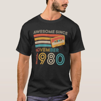 Retro Vintag Phantastisch seit November 1980 41St  T-Shirt