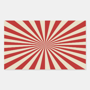 Retro Vintag Popcorn Klassisches Spinnrad Rechteckiger Aufkleber