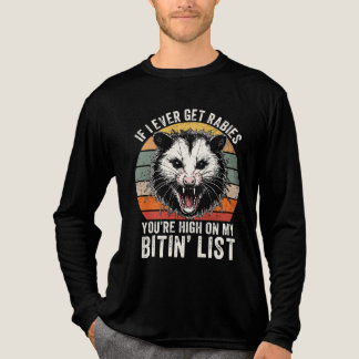 Retro Vintag Rabies Raccoon Sarcastic Spaß Tri-Blend Shirt