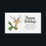 Retro Vintag Reindei Corporate Christmas Magnetkarte<br><div class="desc">Niedliche antike Rentier Corporate Frohen Festtage,  die auf Ihre Bedürfnisse zugeschnitten sind.</div>