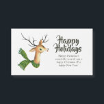 Retro Vintag Reindei Corporate Christmas Magnetkarte<br><div class="desc">Niedliche antike Rentier Corporate Frohen Festtage,  die auf Ihre Bedürfnisse zugeschnitten sind.</div>