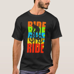 Retro Vintag Ride Bicycle Cycling Cycle Gr T-Shirt