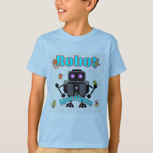 Retro Vintag Robot T - Shirt