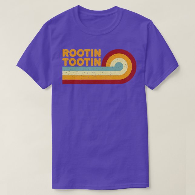 Retro Vintag Rootin Tootin T-Shirt (Design vorne)