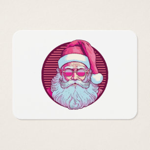 Retro Vintag rosa Santa clus