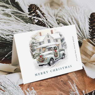 Retro Vintag Sage Farm LKW Weihnachten Unternehmen
