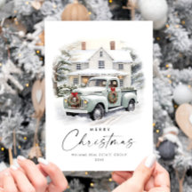 Retro Vintag Sage Farm LKW Weihnachten Unternehmen