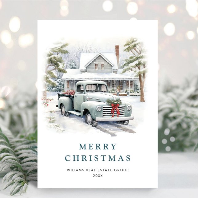 Retro Vintag Sage Farm LKW Weihnachten Unternehmen (Von Creator hochgeladen)