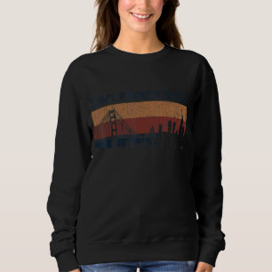 Retro Vintag San Francisco Skyline City 70er 80er  Sweatshirt