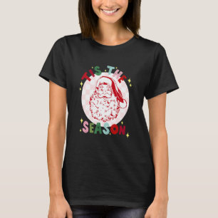Retro Vintag Santa Tis die Jahreszeit T-Shirt