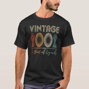 Retro Vintag seit 2002 21. Geburtstag 21 Jahre T-Shirt