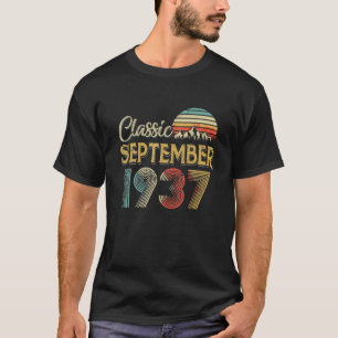 Retro Vintag SEPTEMBER 1937 83Rd Geburtstagsgesche T-Shirt