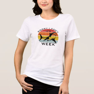 Retro Vintag Shark Womens Week End Shirt