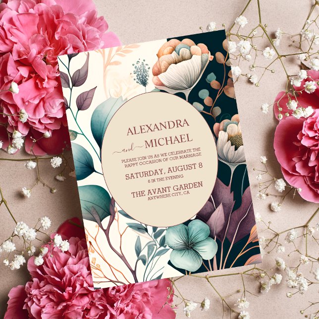 Retro Vintag Sixties Terracotta Wedding Einladung (Von Creator hochgeladen)