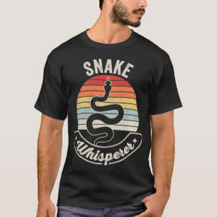 Retro Vintag Snake Whisperer Snake Lover Funny Sn T-Shirt