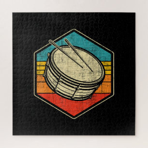 Retro Vintag Snare Drum - Marching Band Drumline