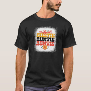 Retro Vintag Softball Auntie Softball Game Day V T-Shirt