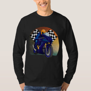 Retro Vintag Style Motorrad Moto GP Racing Fan S T-Shirt