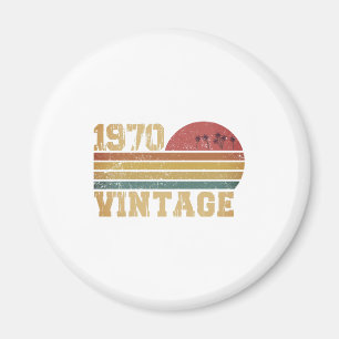 Retro Vintag Sunset 1970 Geburtstag Magnet