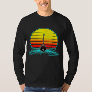 Retro Vintag Sunset Banjo T-Shirt