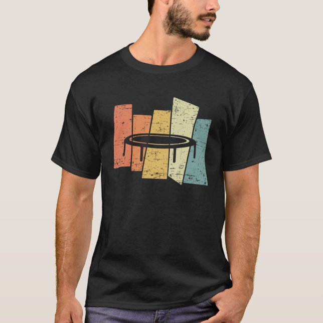 Retro Vintag Trampolin T-Shirt (Vorderseite)