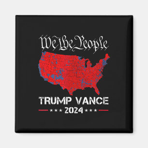Retro Vintag Trump Vance 2024 Wir, die Menschen wä Magnet