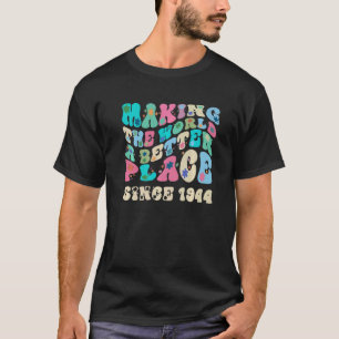 Retro Vintag, um die Welt seit T-Shirt