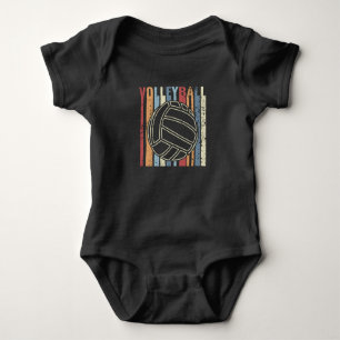 Retro Vintag Volleyball Baby Strampler
