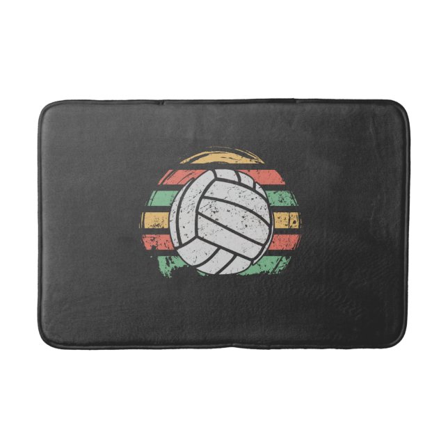 Retro Vintag Volleyball Badematte (Vorderseite)