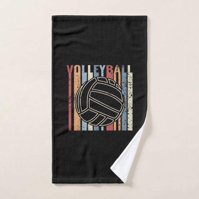 Retro Vintag Volleyball Handtuch (Handtuch)