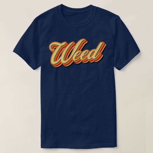 Retro Vintag Weed T-Shirt (Design vorne)